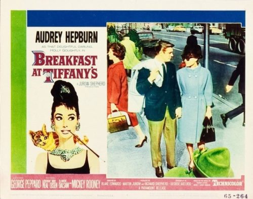 Vintage original US Lobby Card for 1961's Breakfast at Tiffany's starring Audrey Hepburn