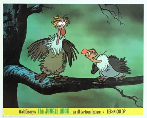 Original vintage cinema UK Front of House card for 1967's The Jungle Book