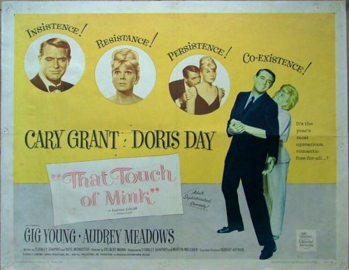 Original vintage us film poster for That Touch of Mink original vinrtage movie poster Cary Grant Doris Day