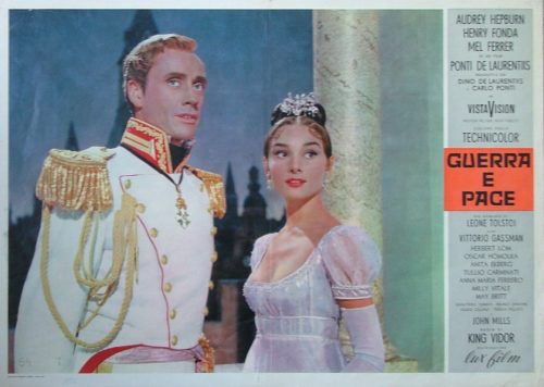 Original vintage Italian Fotobusta for 1956's epic War and Peace
