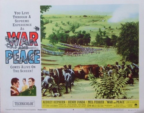 Vintage original US Lobby Card for 1956 War and Peace