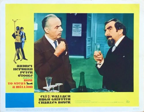 Vintage original US cinema lobby card for How To Steal a Million Audrey Hepburn and Peter O'Toole