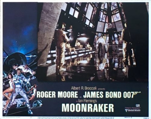 Original vintage US cinema lobby card poster for Moonraker
