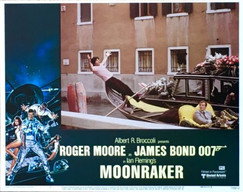 Original vintage US cinema lobby card poster for 1979 Bond film Moonraker