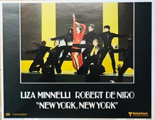 Original US cinema lobby card poster for 1977 movie, New York, New York