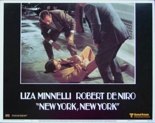 Original US cinema lobby card poster for 1977 movie, New York, New York