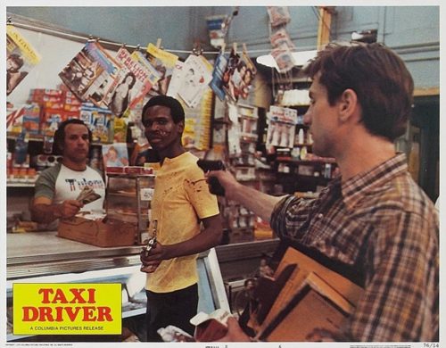 Original US cinema lobby card for the classic 1976 movie, Taxi Driver