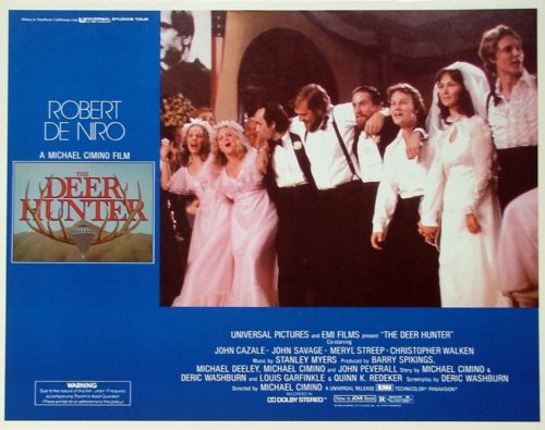 Original US cinema Lobby Card for the war movie, The Deer Hunter