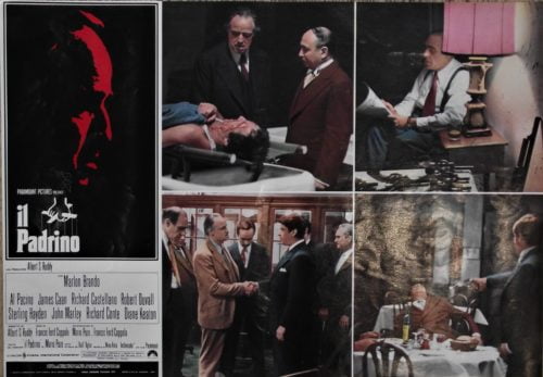 Original Italian cinema movie poster for 1972 classic, The Godfather
