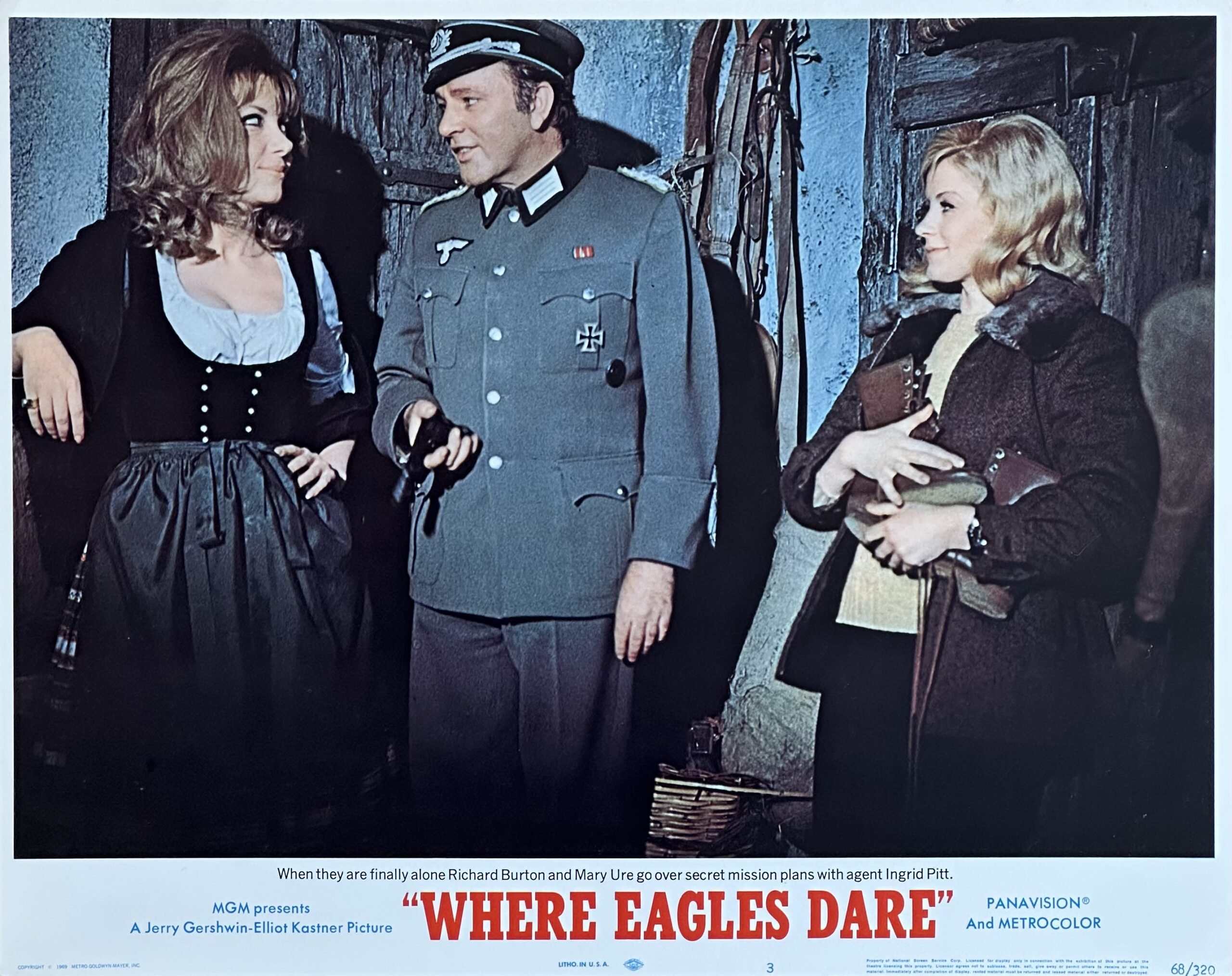 Original vintage cinema lobby card movie poster for Where Eagles Dare