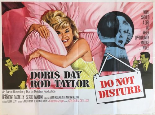 Original vintage cinema poster for the Doris Day comedy, Do Not Disturb