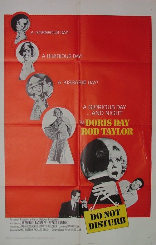 Original vintage cinema poster for Doris Day comedy, Do Not Disturb