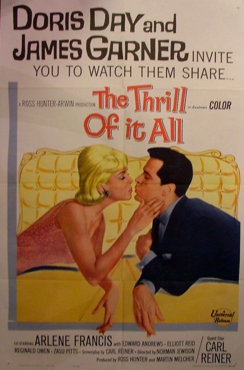 Original vintage US cinema poster for Doris Day comedy, The Thrill of it All