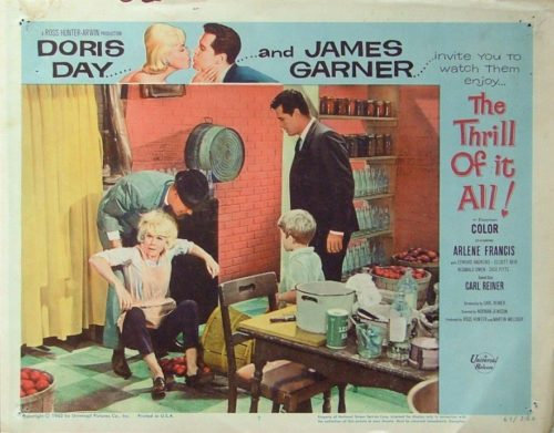 Original vintage US lobby card cinema poster for Doris Day comedy, The Thrill Of it All