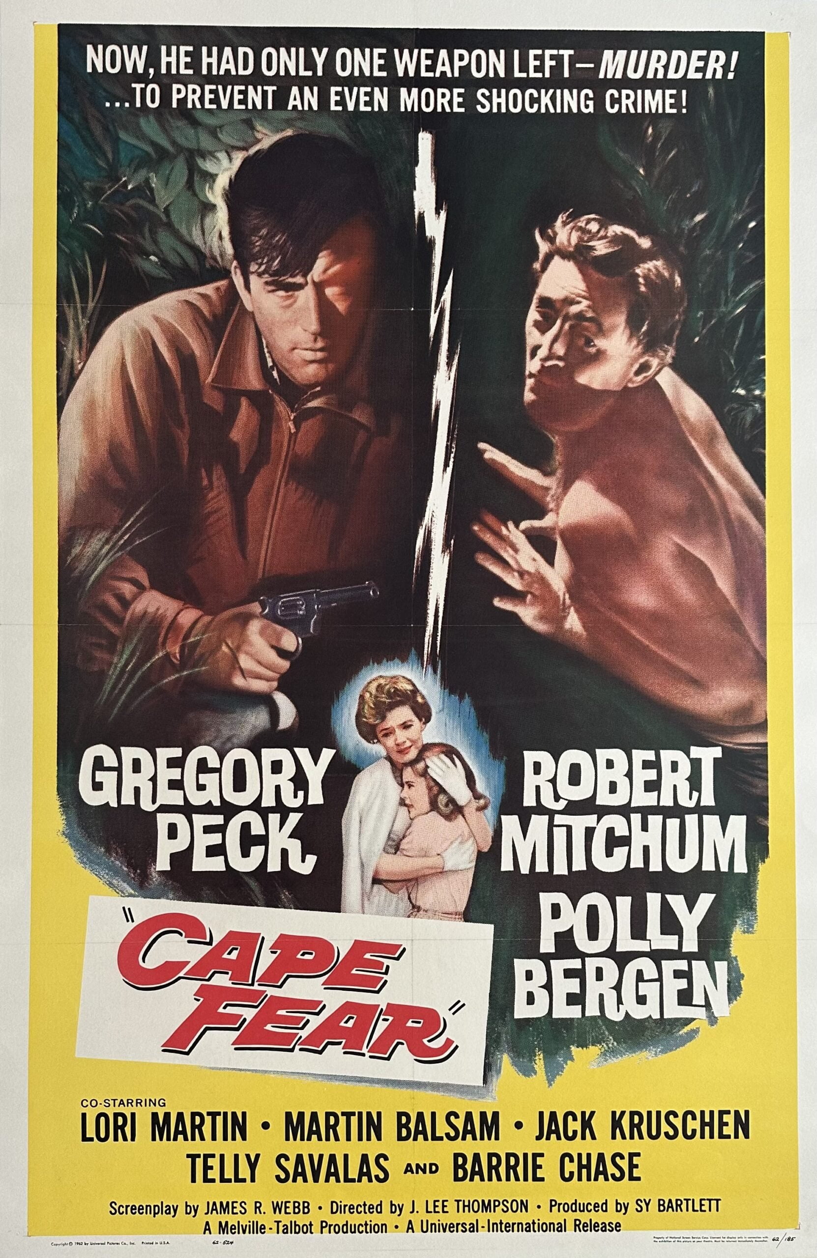 Original vintage cinema movie poster for Cape Fear