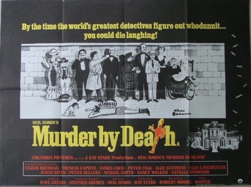 Original vintage cinema poster for Comedy/Mystery Murder by Death