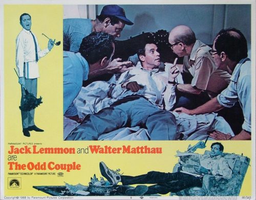 Vintage original US cinema lobby card for classic comedy The Odd Couple