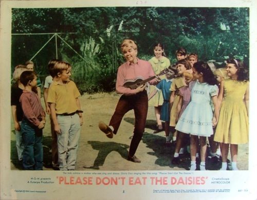 Original vintage US lobby card cinema poster for the 1960 comedy, Please Don't Eat the Daisies