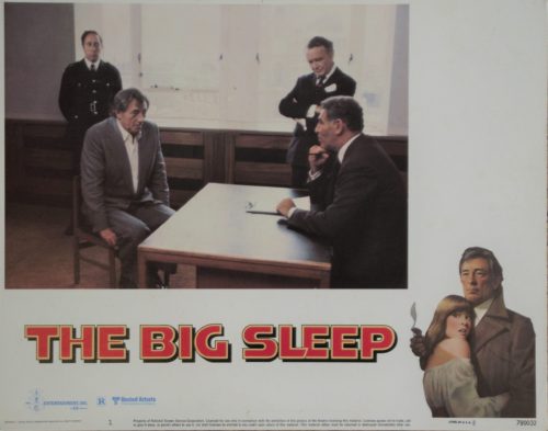 Original vintage US cinema lobby card for Chandler mystery movie, The Big Sleep