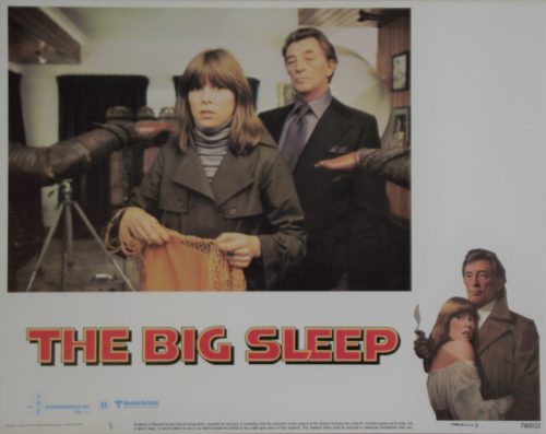 Original vintage US cinema lobby card for Chandler mystery movie, The Big Sleep