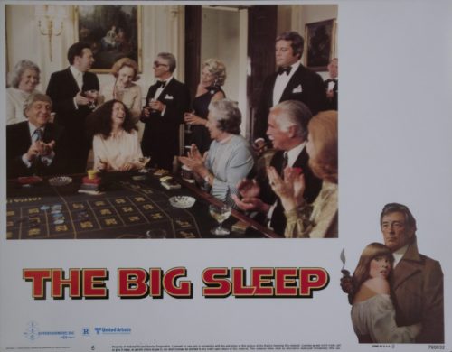 Original vintage US cinema lobby card for Chandler mystery movie, The Big Sleep