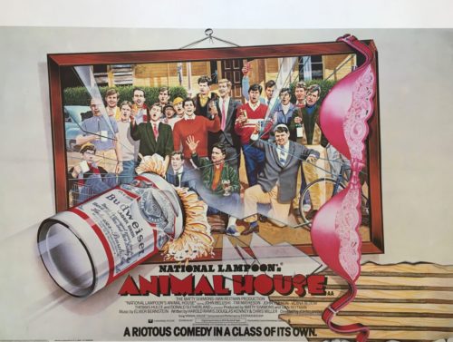 Original vintage UK cinema poster for the comedy, National Lampoon's Animal House