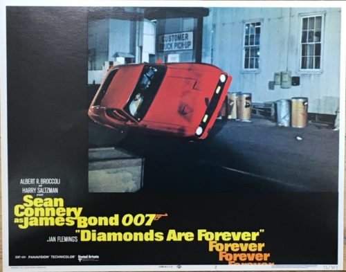 Original vintage lobby card for Diamonds are Forever