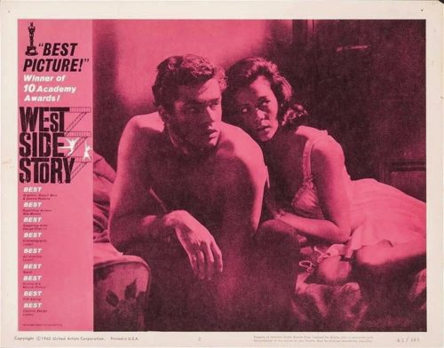 Original US lobby card movie poster for the musical, West Side Story