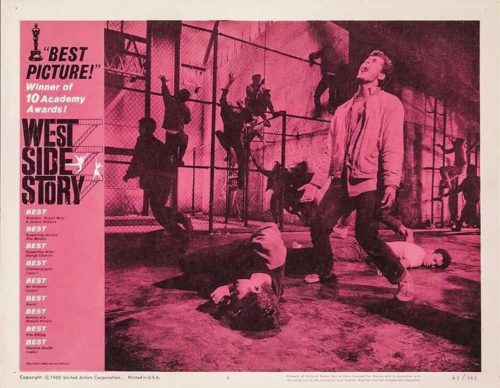 Original US lobby card movie poster for the musical, West Side Story