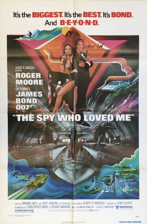 Original vintage US cinema movie poster for The Spy Who Loved Me