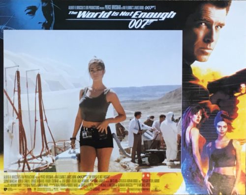 Original vintage US cinema lobby card movie poster for The World is Not Enough