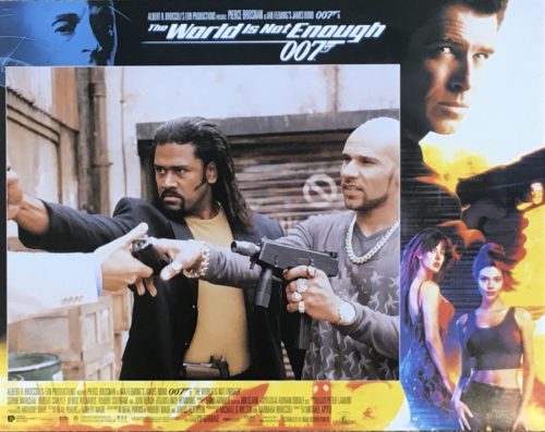 Original vintage US cinema lobby card movie poster for The World is Not Enough