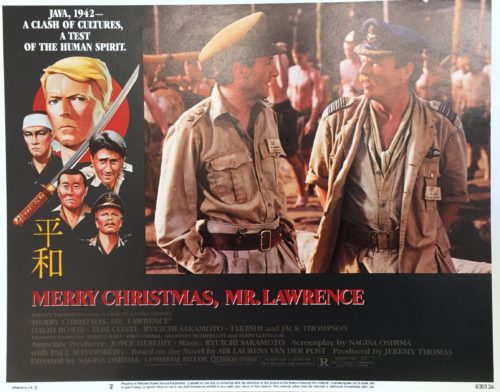 Original vintage US cinema lobby card movie poster for Merry Christmas, Mr Lawrence