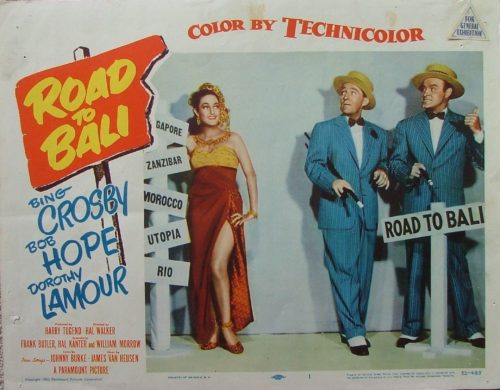 Original vintage US cinema lobby card movie poster for Road to Bali