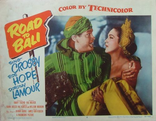 Original vintage US cinema lobby card movie poster for Road to Bali