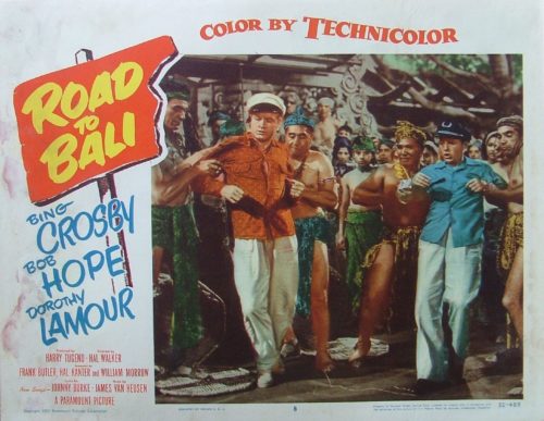 Original vintage US cinema lobby card movie poster for Road to Bali