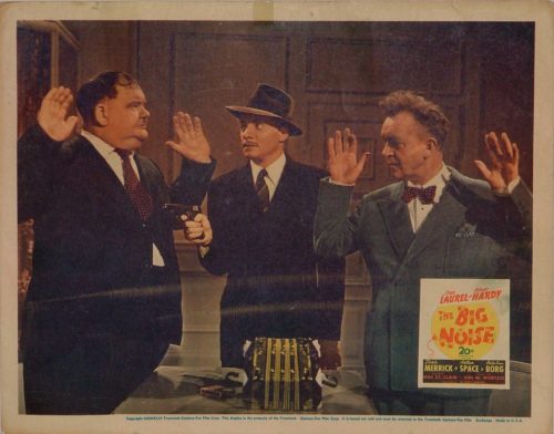 Original vintage US cinema lobby card movie poster for The Big Noise