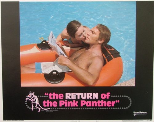 Original vintage US cinema lobby card movie poster for The Return of the Pink Panther