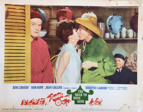 Original vintage US cinema lobby card movie poster for The Road to Hong Kong