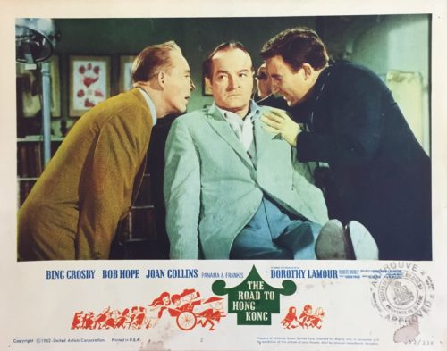 Original vintage US cinema lobby card movie poster for The Road to Hong Kong