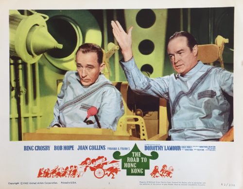 Original vintage US cinema lobby card movie poster for The Road to Hong Kong