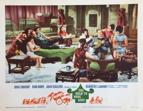 Original vintage US cinema lobby card movie poster for The Road to Hong Kong