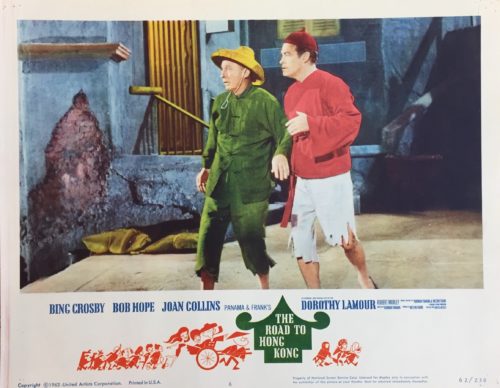 Original vintage US cinema lobby card movie poster for The Road to Hong Kong