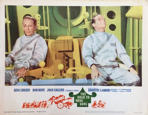 Original vintage US cinema lobby card movie poster for The Road to Hong Kong
