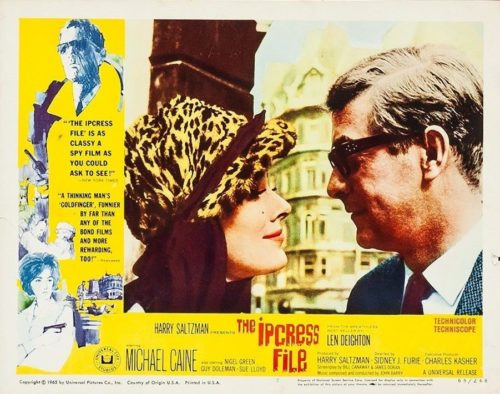 Original vintage lobby card movie poster for The Ipcress file