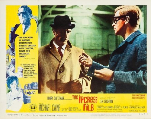 Original vintage lobby card movie poster for The Ipcress file