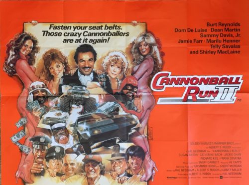 Original vintage UK movie poster for Cannonball Run II