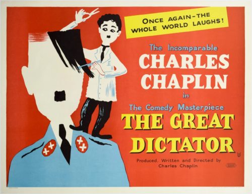 Original vintage UK cinema movie poster for The Great Dictator