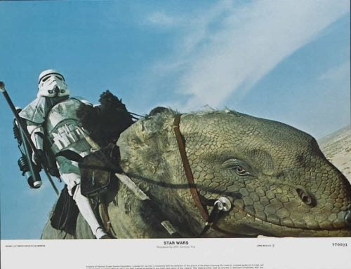 Vintage original US cinema lobby card from Star Wars: A New Hope