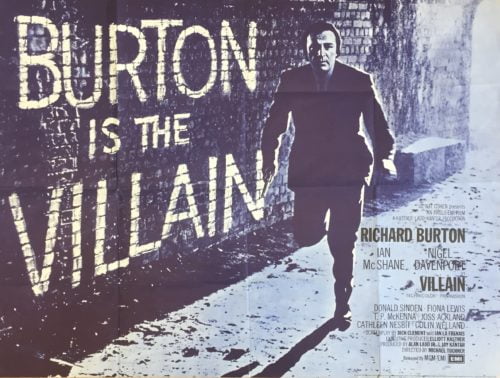 Original vintage UK cinema movie poster for Villain